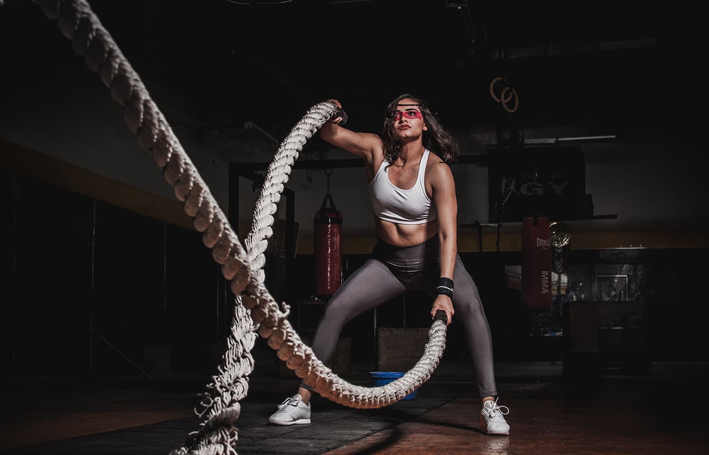 Battle-Ropes-Training im Functional-Bereich
